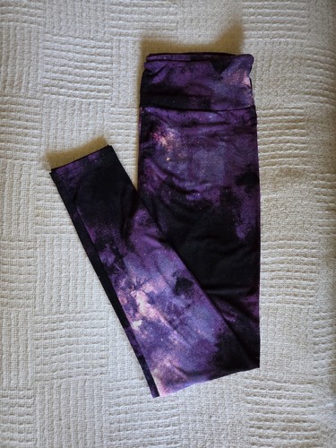 Leggings lularoe nero viola - leggings,
