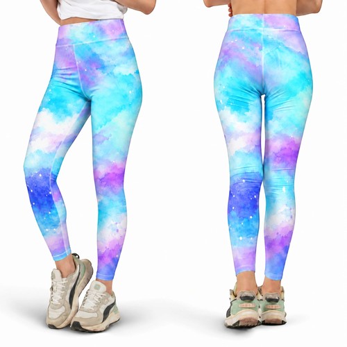 Leggings galassia pastello - leggings,