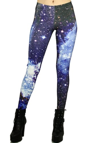 Leggings galaxy blu grafica - galaxy,