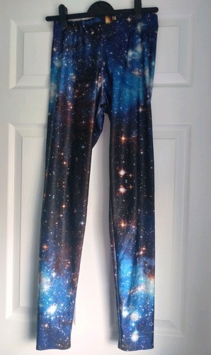 Leggings neri con stampa